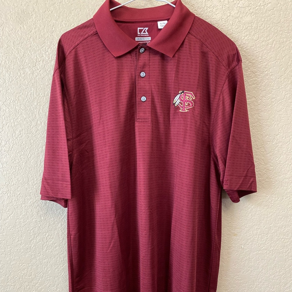Cutter & Buck Burgundy Polo Shirt